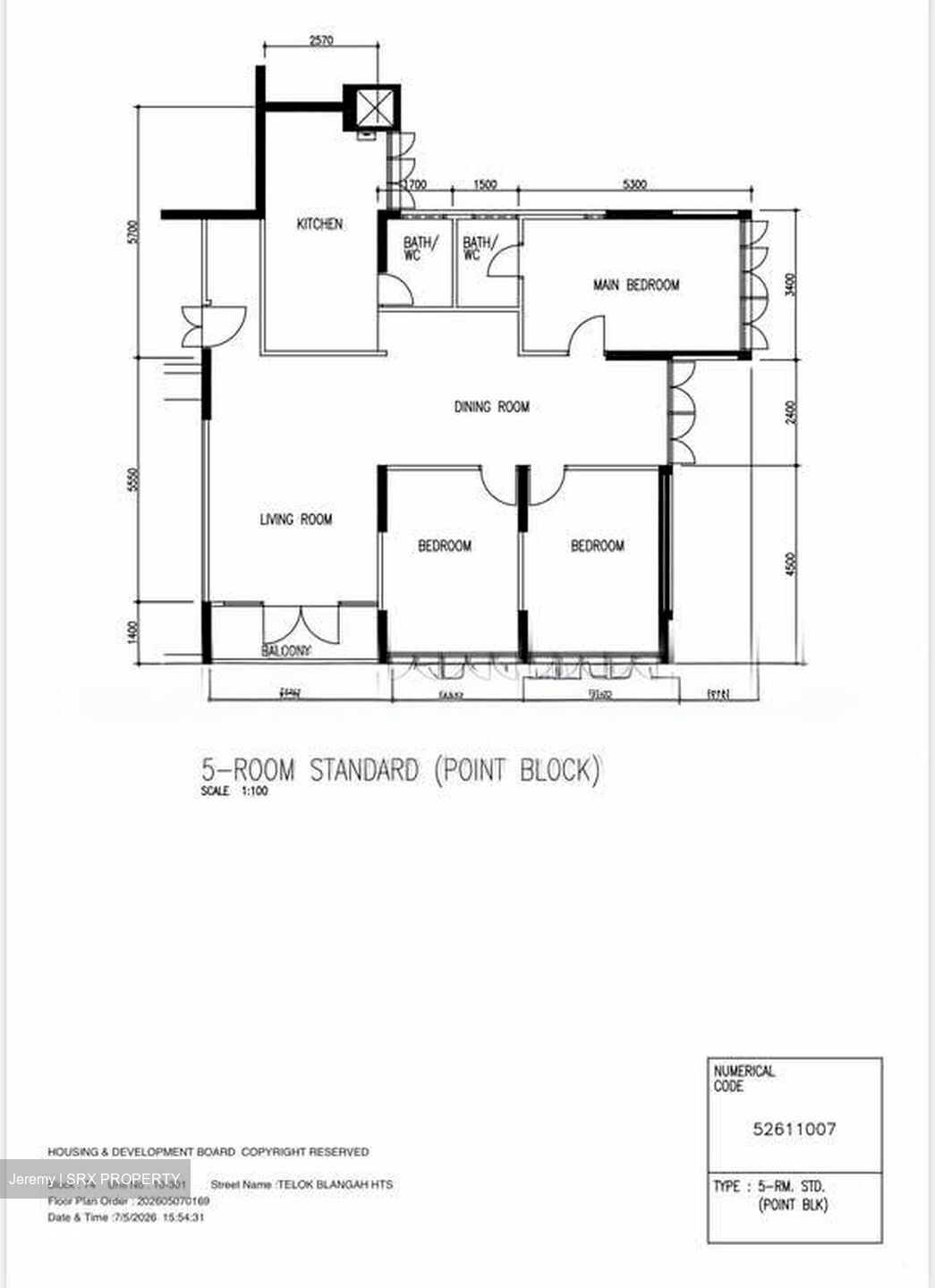 Blk 74 Telok Blangah Heights (Bukit Merah), HDB 5 Rooms #559005761